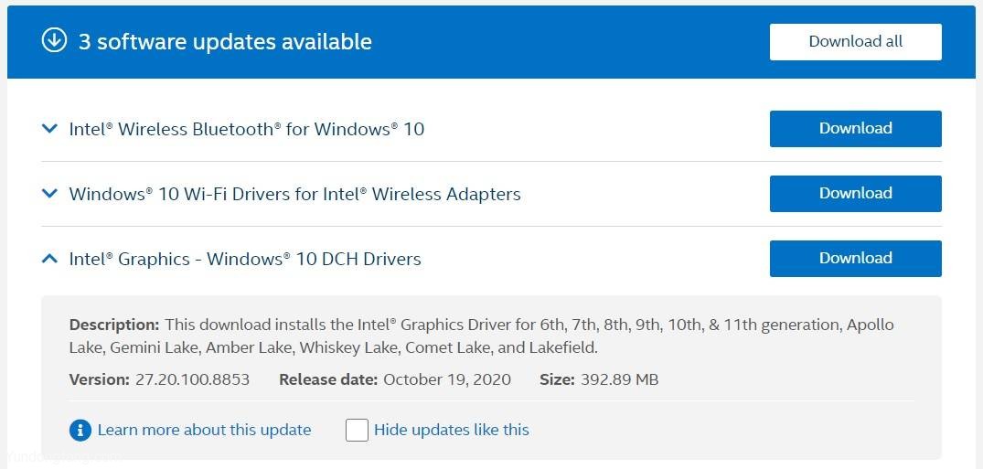 Intel-DCH-driver-update