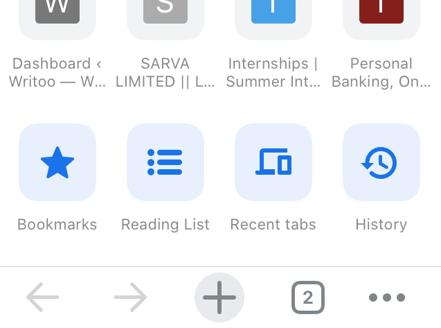 Chrome-iOS-Bookmarks-Menu-on-Homepage-screen