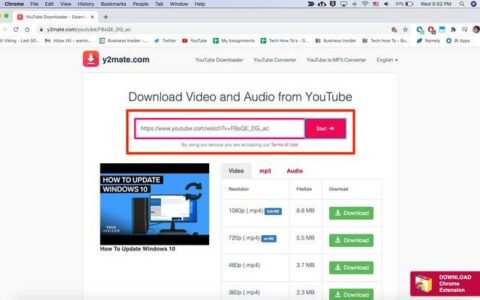 如何使用Y2Mate下载YouTube视频