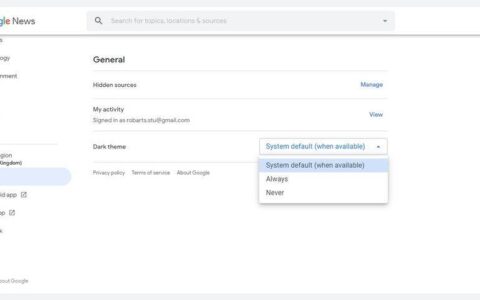 如何在PC和Mac上为桌面打开Goog​​le新闻黑暗主题