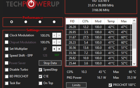 ThrottleStop 9.3最新版，更新日志，增加了10850K / 10900K支持