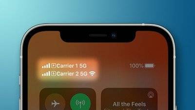 ios145在iphone12型号上的双sim卡模式下启用5g