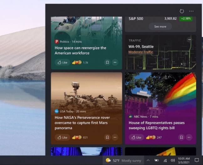 Taskbar-feed-redesign