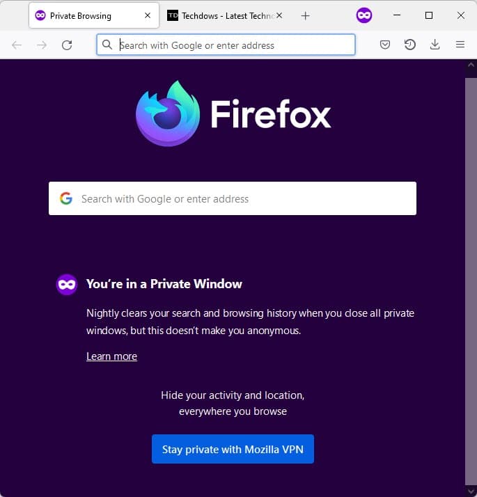 Firefox-93-Private-browsing-page-with-short-introduction