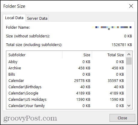 FolderSize-OutlookWindows