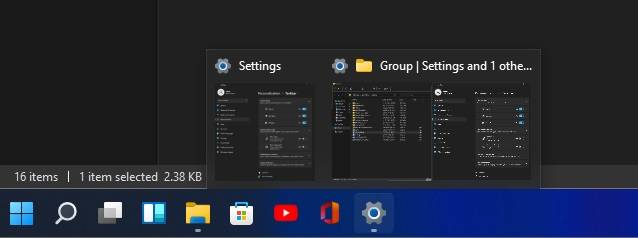 Taskbar-grouped