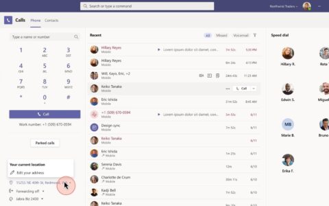 Microsoft Teams 将很快支持 Dynamic e911 for Work from Home 用户