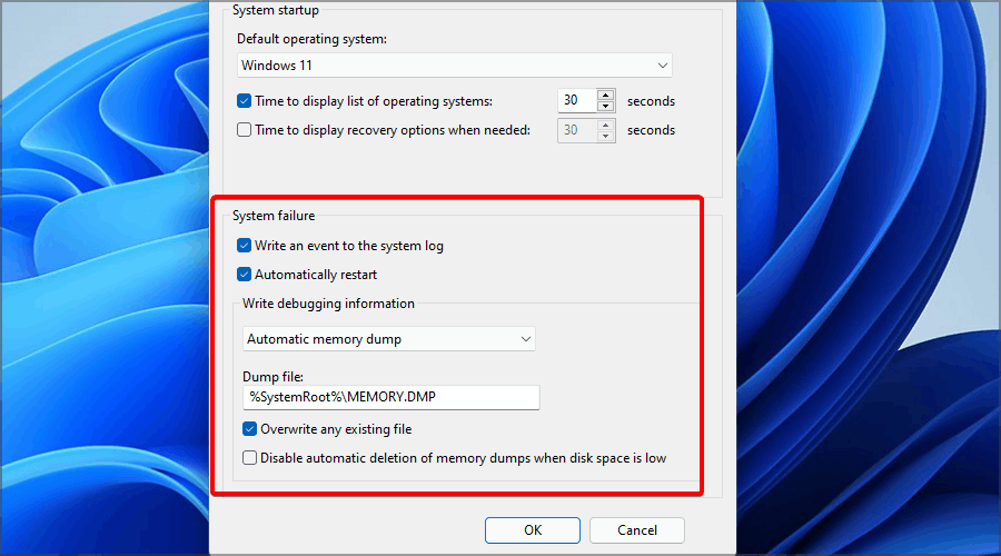 crash-settings