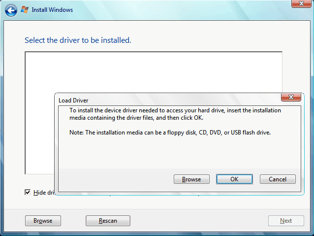 Select the driver to be installed windows 7 что делать