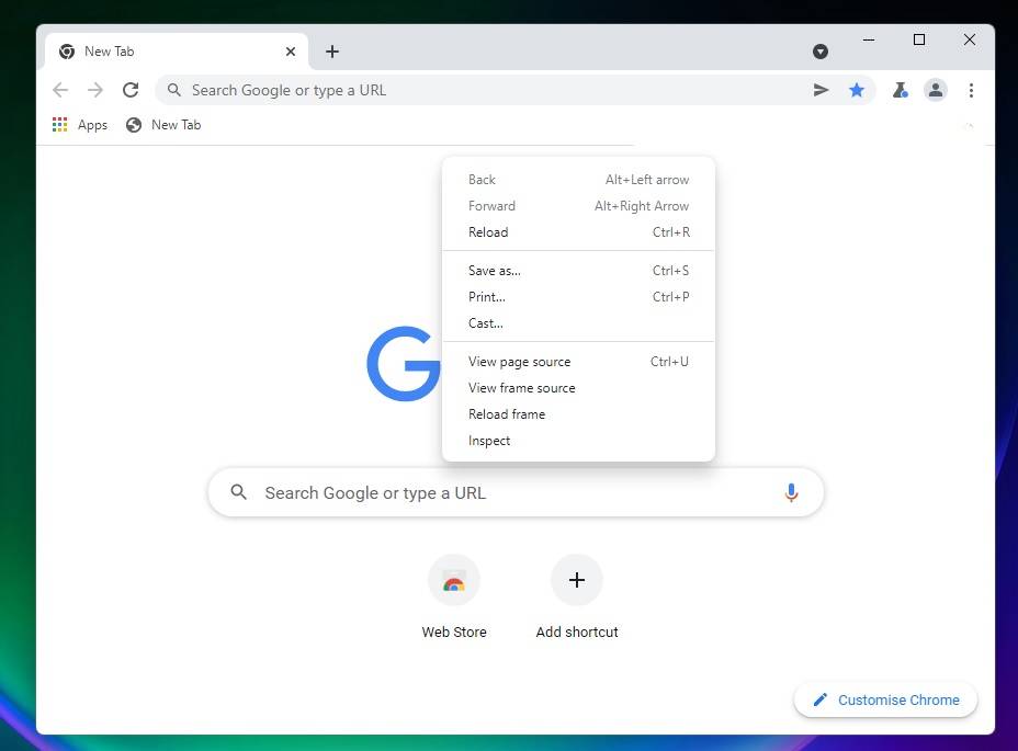 Chrome-context-menu