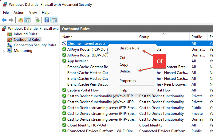 Delete-created-Firewall-Rule