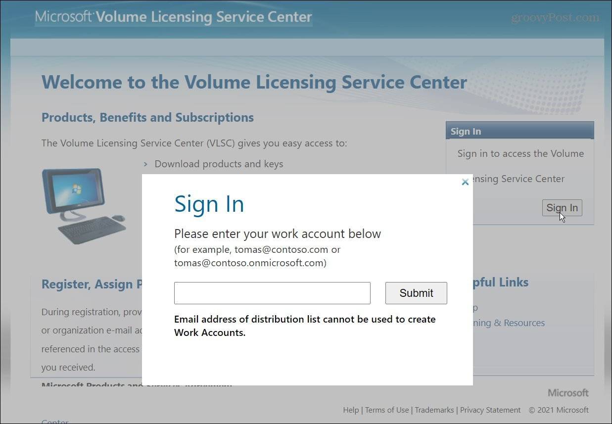 Microsoft-volume-license-service-center-