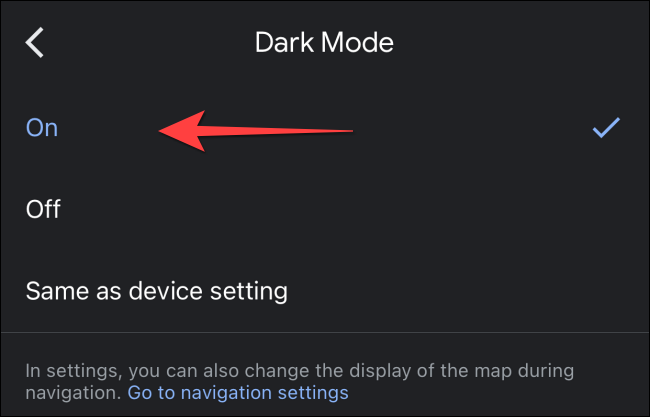 Select-on-to-choose-the-dark-mode-in-google-maps-on-iphone-and-ipad