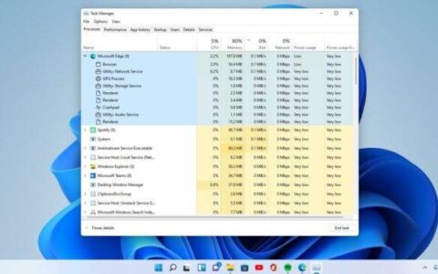 Windows 11 的任务管理器正在获得新功能