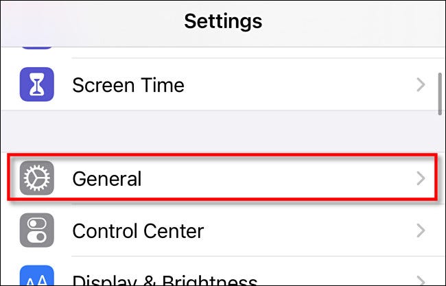 settings_tap_General