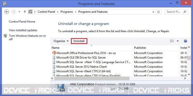 10-Control-Panel-Uninstall-option