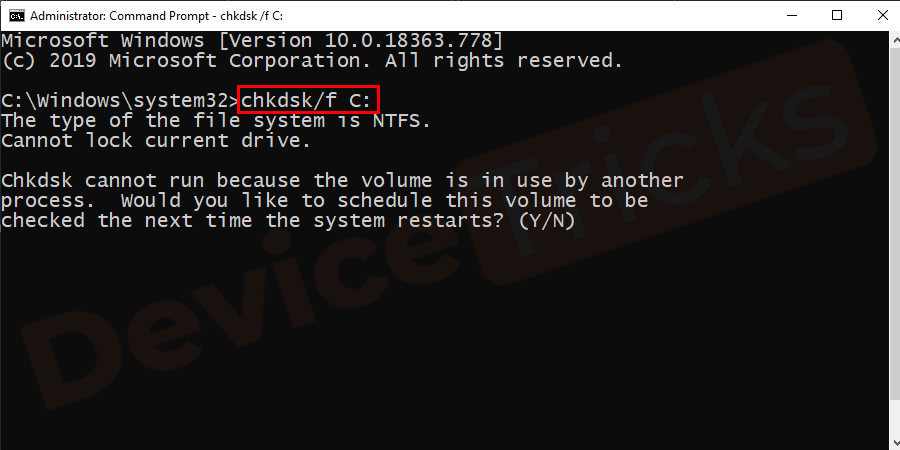 CHKDSK-F-C