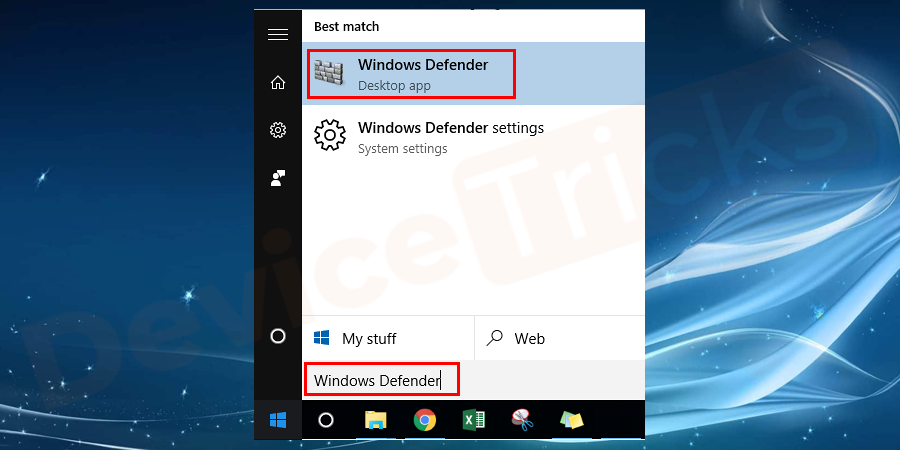 Click-on-the-start-button-and-type-Windows-Defender