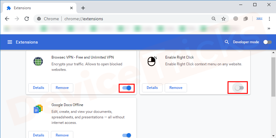 Disable-Chrome-Extension