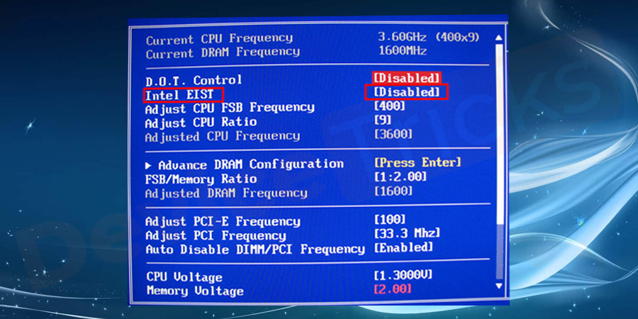 Disable-Intel-EIST