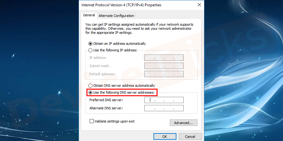 IPV4-Properties-Use-the-following-DNS-server-addresses-2