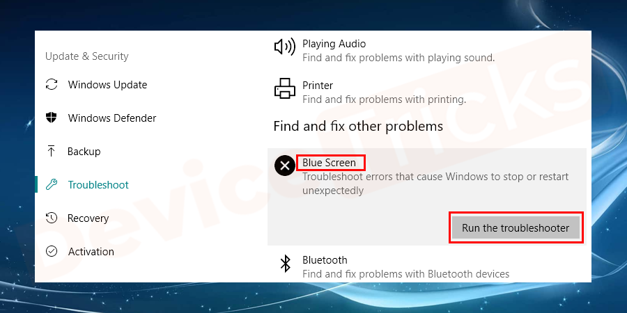 Run-Troubleshooter-BSOD-Blue-Screen-of-Death-1
