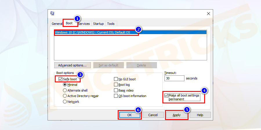 Safe-boot-Make-all-boot-settings-permanent