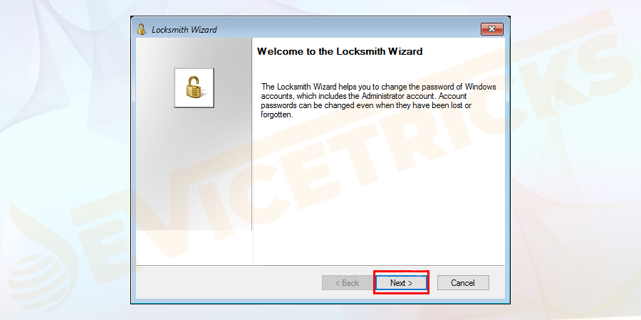 The-selection-will-launch-the-locksmith-wizard-with-a-pop–up-Windows-click-on-the-Next-button