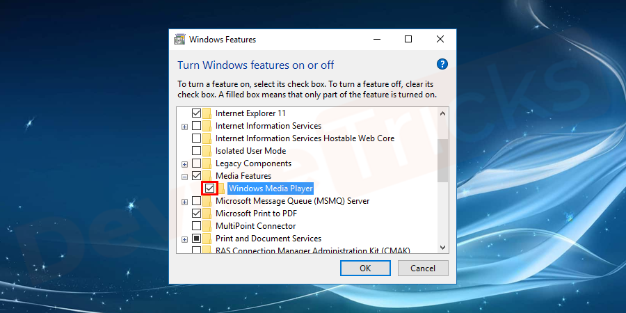 Uncheck-the-box-stating-‘Windows-Media-Center