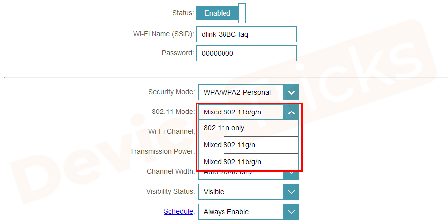 Wireless-routers-Mode-802.11g