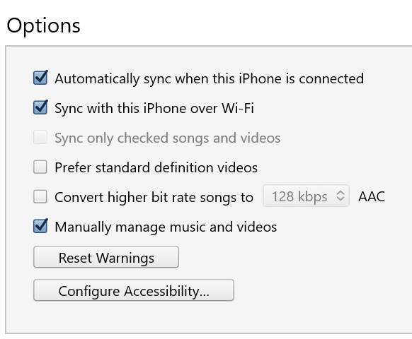 enable-wifi-sync-itunes