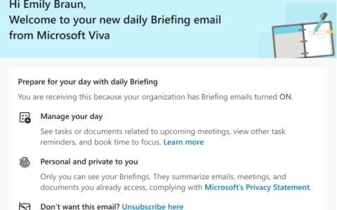 Microsoft Viva 简报电子邮件将很快支持更多语言