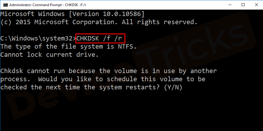 CHKDSK-f-r