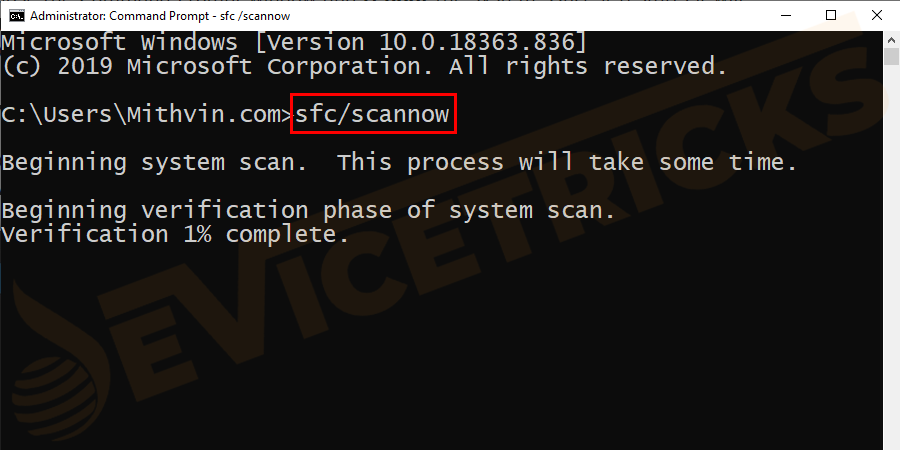 DEVICE-TRICKS-SFC-Scannow