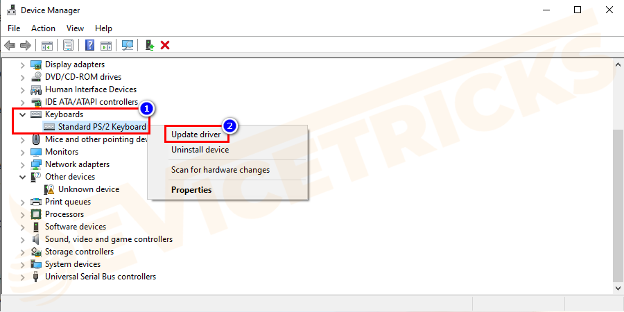Expand-Keyboards-directory-and-right-click-on-Standard-PS2-Keyboard-choose-Update-driver