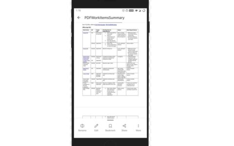 最新的 Office Mobile for Android Insider 更新带来了新的 PDF 用户界面
