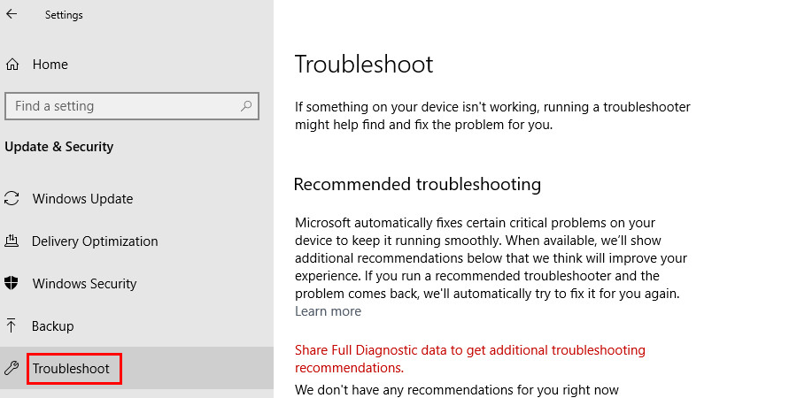 Troubleshooting