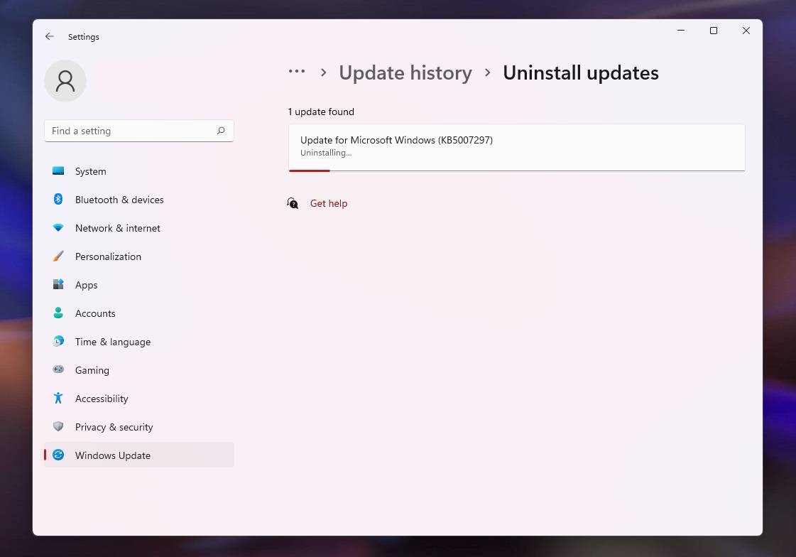 Uninstall-updates-in-Settings