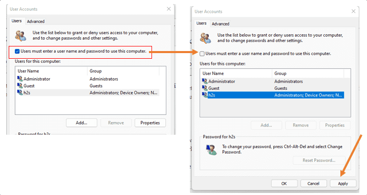 Allow-windows-11-user-to-login-without-password