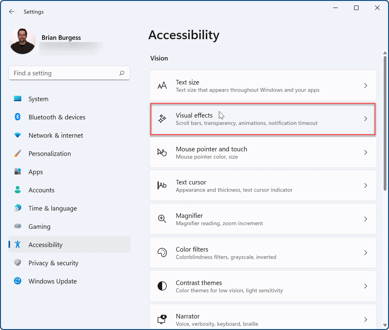 Settings-Accessibility-make-Windows-11-faster-on-old-hardware