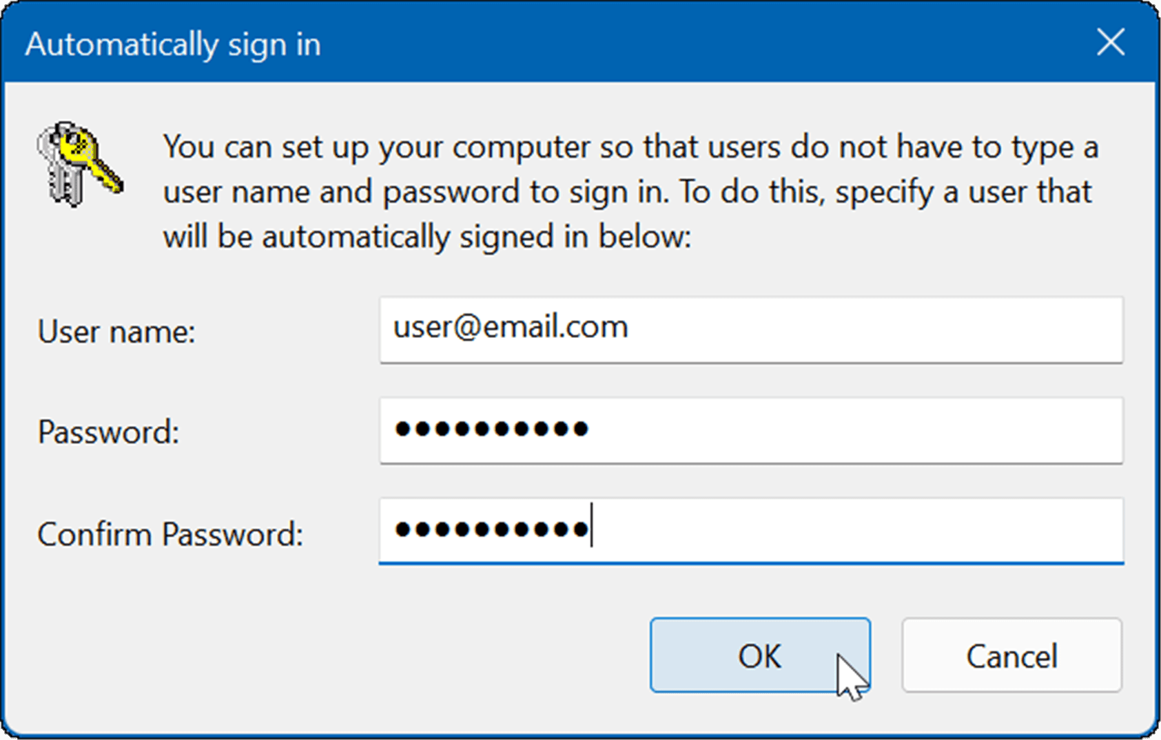 automatically-sign-in-on-window-11