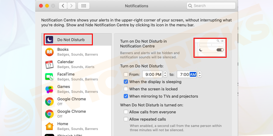 Disable-Do-Not-Disturb