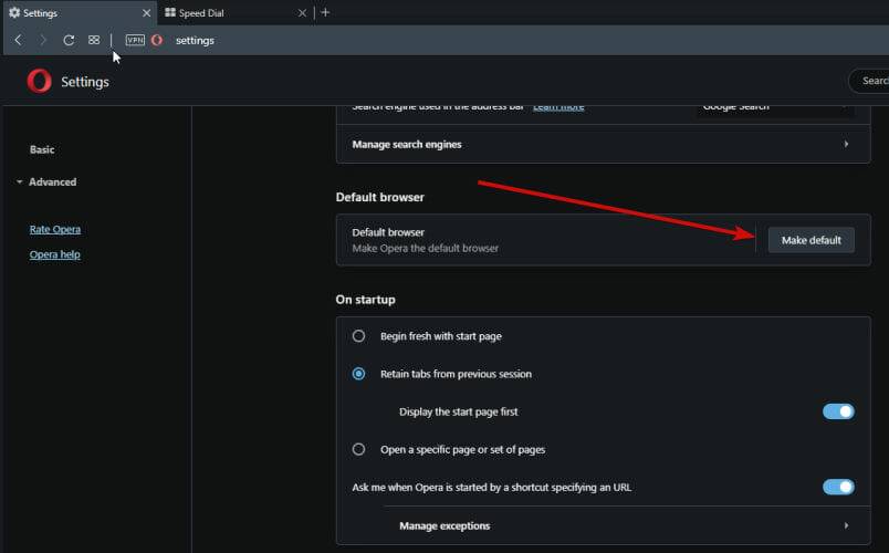 Make-Opera-default-browser