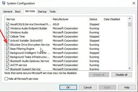 untick-bitlocker-drive-encryption-service