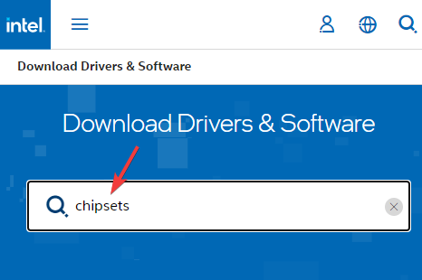 Intel-Downloads-Center-search-box-chipsets-Enter