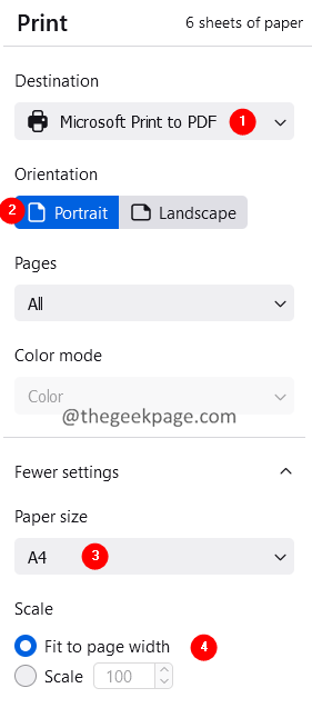 Print-page-settings