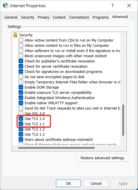 TLS-set