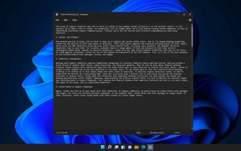 Windows 11 的新记事本显然比原来的 Win32 应用程序要慢