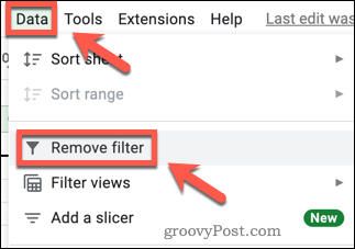 google-sheets-remove-filter