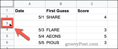 google-sheets-row-number